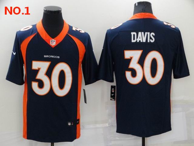 Men's Denver Broncos #30 Terrell Davis Jerseys-12